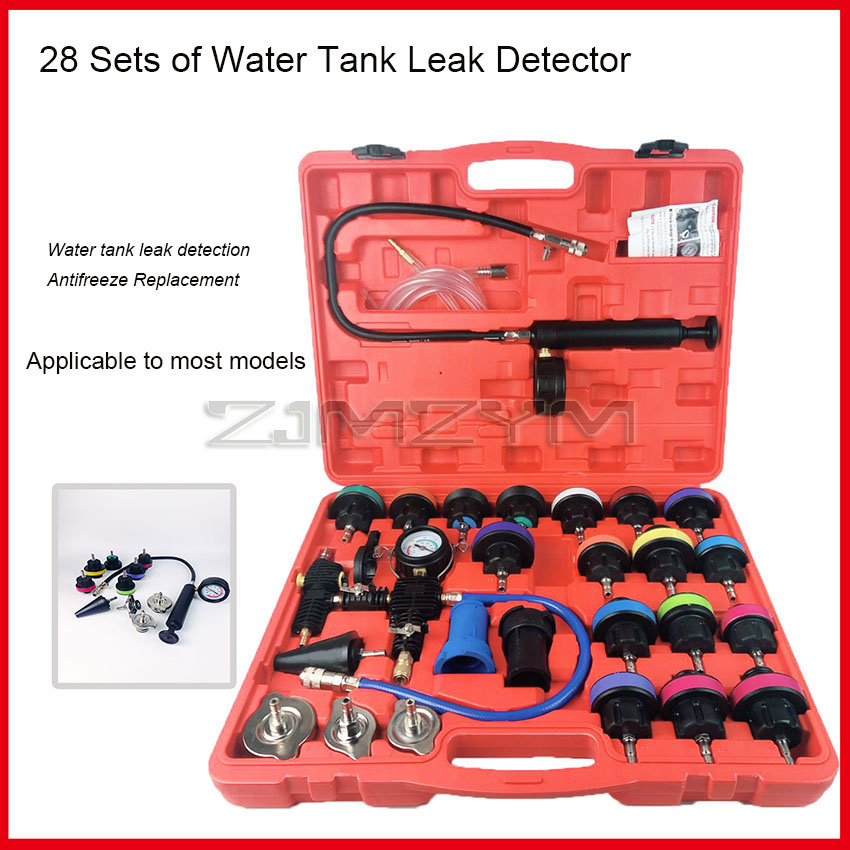 Radiator Pressure Tester - 28個入り ユニバーサルラジエーター圧力テスター 真空式冷却システムテスト検出器セット