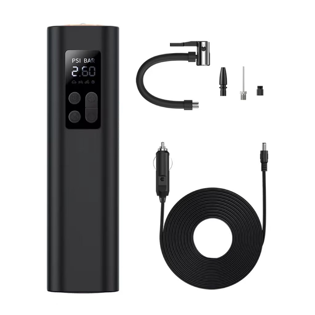 Air Compressor - ミニポータブルABSプラスチック製ワイヤレスデジタルタイヤインフレーターポンプ車用エアコンプレッサータイヤ空気圧モニター