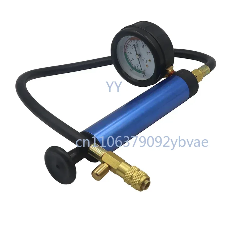 Radiator Pressure Tester - 水タンク漏れ検知器 耐衝撃ダイヤル式車用圧力計テスター 冷却システムテスター ラジエーター圧力ポンプ