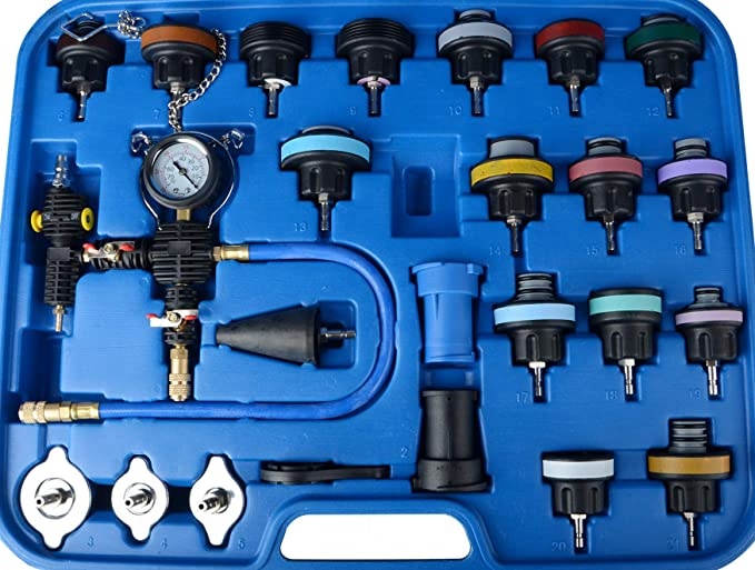 ユニバーサルラジエーター圧力テスター＆真空式冷却システムキッ - Radiator Pressure Tester のレビューと価格
