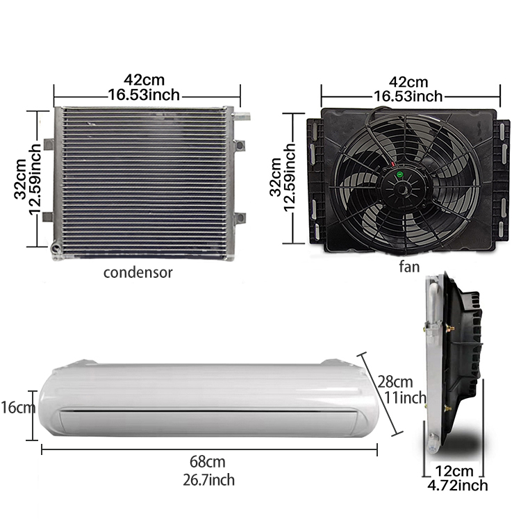DEFU新型ユニバーサルモトホームクーラーACユニットトラッ - Air Compressor のレビューと価格